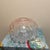 Empoli Style Art Glass: A vintage MCM pink optic "coin dot" fishbowl vase, often characterized by its large, rounded shape...