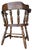 Mid 20th Century Antiqued Pine Tavern Captain's Chairs - Set of 4 - Vintage Late 20th Century For Sale - Image 5 of 7
