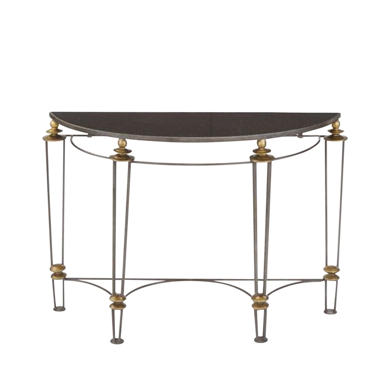 Go Home Black Stone Top Canton Console Table Chairish