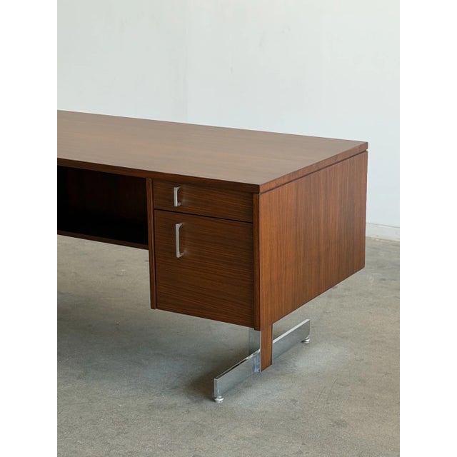 1970s Mid Century Modern Executive Desk For Sale - Image 5 of 13