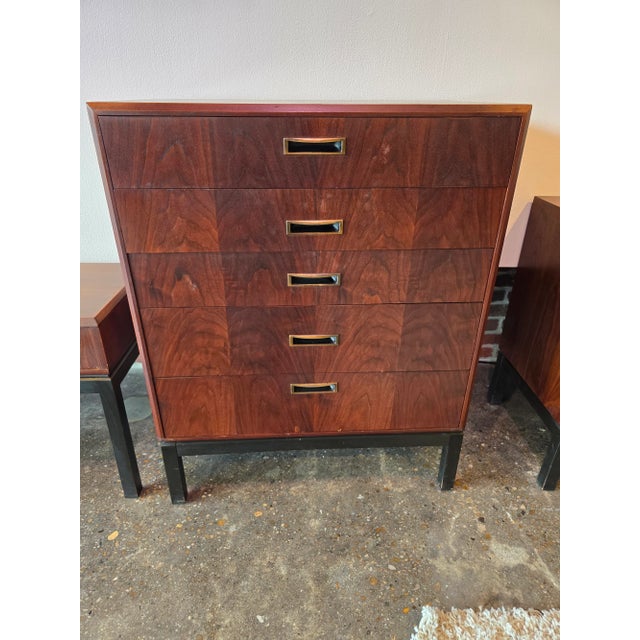 Walnut Dresser MCM VINTAGE Gorgeous grain on these walnut babies designed by David Parmalee for Founders **We have the...