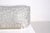 Kaiser leuchten ceiling light from the 1970s, made of pressed glass with a highly textured grain, framed in a square frame...