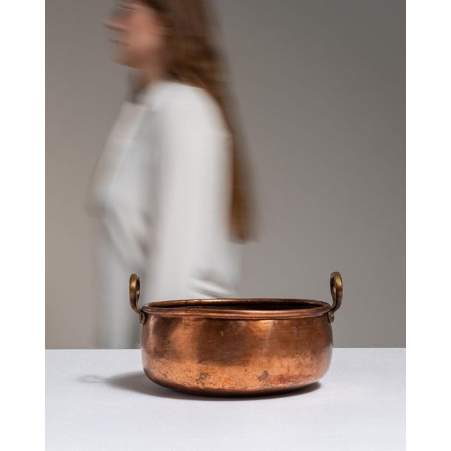 19th Century Belgium Terra Cotta Copper Serving Piece For Sale - Image 12 of 15