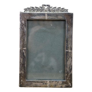 Antique Victorian JDWD James William Deakin Sterling Silver Picture Photo Frame For Sale