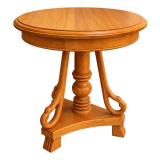 Handmade Wooden Side Table With Glass Top, Carved Wood End Table, Luxury Bedside Table, Vintage Accent Table, Solid Wood Nightstand Decor For Sale