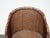 Share Vintage Mid Century Wicker Barrel Back Side Chair For Sale In Los Angeles - Image 6 of 14