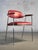 A pair of chairs with armrests, Modernist, Free Form, chromed tubular metal structures, comfortable seats and armrests in...