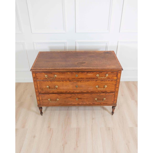 18th Century 18th Century Italian Louis XVI Period Chest Of Drawers For Sale - Image 5 of 9