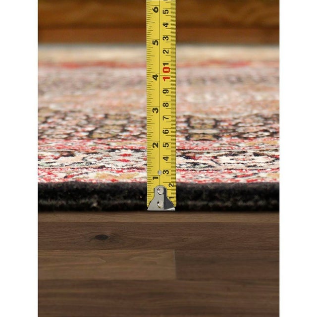 Pasargad Home Tabriz Navy Silk & Wool Area Rug, 2' 8'' X 11' 7'' For Sale - Image 4 of 4