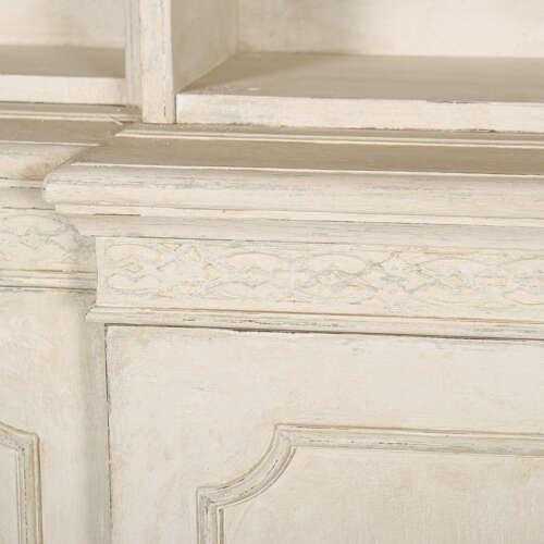 Wood English Breakfront Library Bookcase For Sale - Image 7 of 18