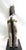 Antique White Carousel Horse on Iron Base, Green, Blue, Yellow and Orange For Sale - Image 8 of 12