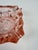Vintage French Peach-Pink Diamond-Cut Glass Ashtray, 1950s For Sale - Image 11 of 18