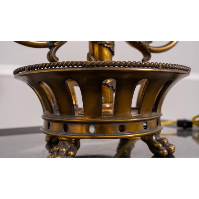 1990s Maitland Smith French Empire French Bouillotte Lamp For Sale - Image 16 of 18