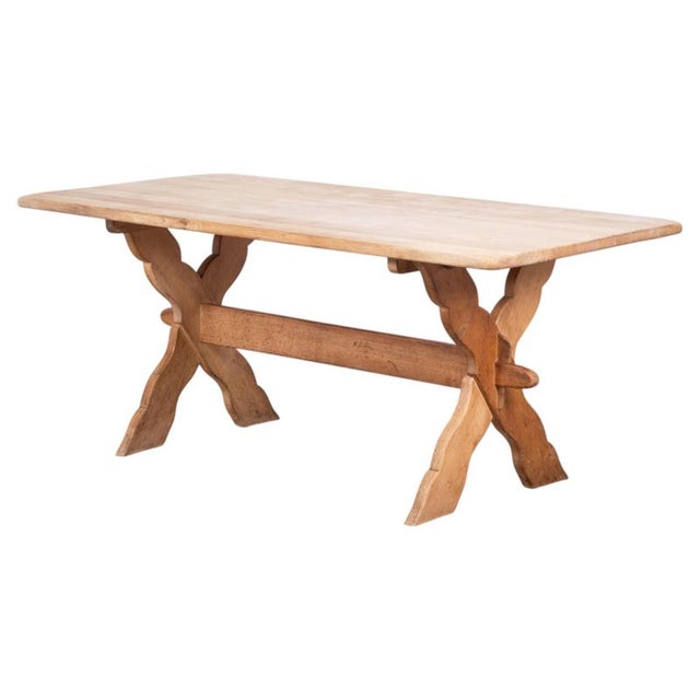 Vintage Oak Dining Table by Henning Kjærnulf, Denmark, 1960s For Sale - Image 10 of 10