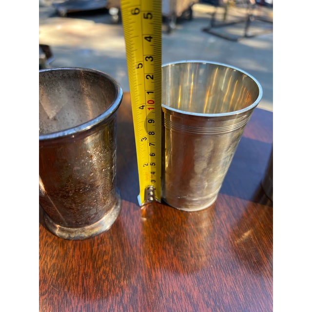 Up for consideration is a rare vintage collection of silver plated Kentucky derby cups. These are such a cool find and are...