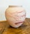 Vintage Large Nemadji Cream and Rust Swirl Vase For Sale - Image 4 of 8