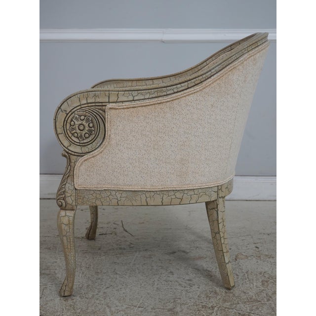 Neoclassical Sherrill Pair of Neoclassical Barrel Back Tub Armchairs For Sale - Image 3 of 18