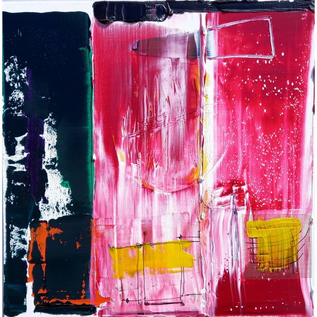 One-of-a-Kind Abstract Oil Paintings - Diptych / Cy Twombly / Robert Motherwell For Sale - Image 11 of 12
