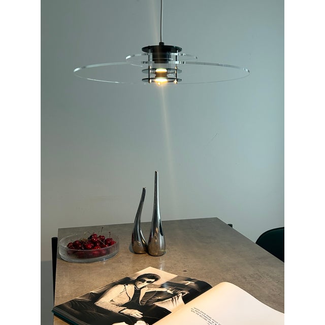 Plastic Space Pendant Lamp from Design Light, 1980s For Sale - Image 7 of 14