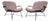 Pair of Armchairs Gray Fabric, Rosewood, & Metal, Carlo Hauner, 1950s - Lot 184 For Sale