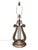 Bronze Vintage Chelsea House Neoclassical Lyre Table Lamp With Lamp Shade For Sale - Image 8 of 18