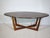 Brown Mid-Century Oval Coffee Table in Walnut from Kondor Möbel, 1960s For Sale - Image 8 of 8