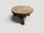 Andrianna Shamaris Antique Teak Wood Round Side Table or Stool For Sale - Image 4 of 6