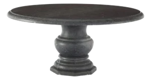 Custom Belgian Belgian Bluestone Round Dining/Center Table With Baluster-Form Base