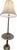 Vintage Mid-Century Modern Solid Brass Floor Lamp featuring an integrated round glass tray table. Combining functional...