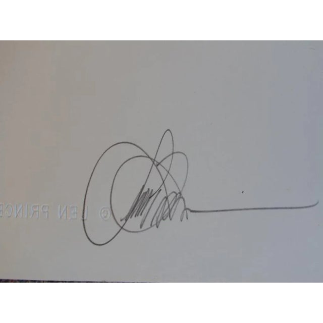 Contemporary Len Prince Powder "Figure #1" Gelatin Print in Sepia Signed and Numbered, Edition 10 For Sale - Image 3 of 5