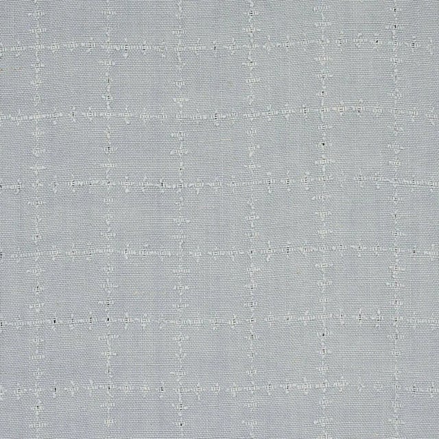 Schumacher Elin Check Fabric in Sky For Sale