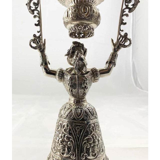 Metal 19th Century Silver Wager Cups, Set of 2 For Sale - Image 7 of 12