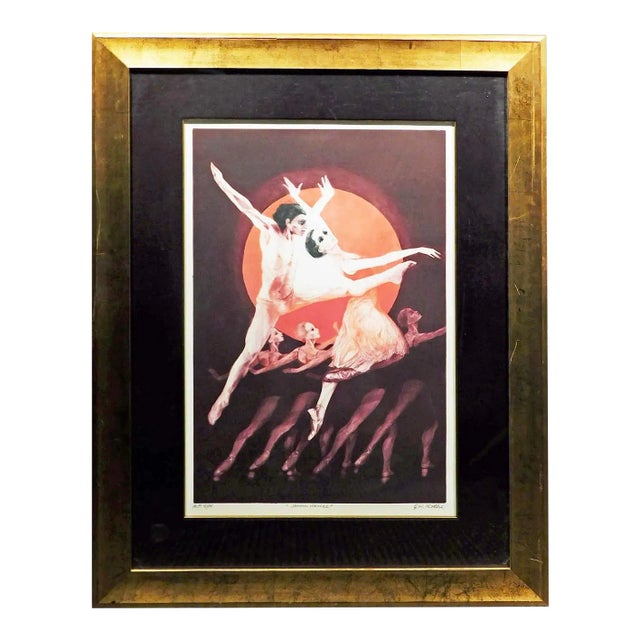 G H Rothe "Moon Dance" Hand Signed Original Mezzotint Ballet Dancers For Sale
