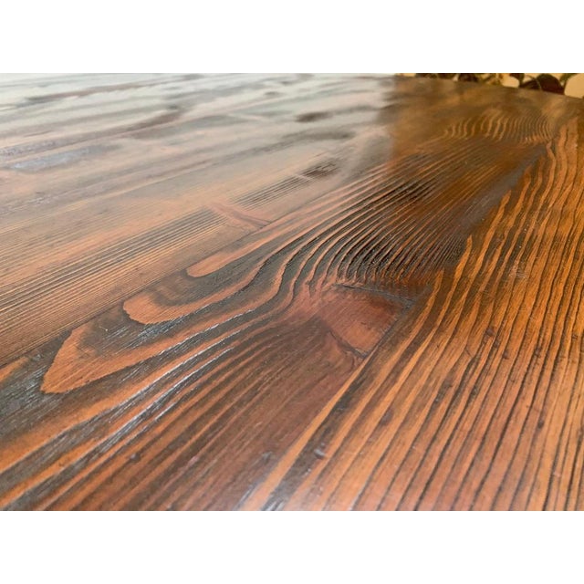 Brutalist Dining Table in Oak For Sale - Image 12 of 17