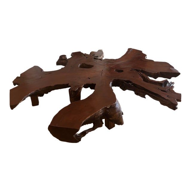 Unique Huge Real Tree Coffee Table For Sale