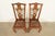 Henredon Georgian Carved Oak and Cane Side Chairs or Dining Chairs, Pair For Sale In South Bend - Image 6 of 17