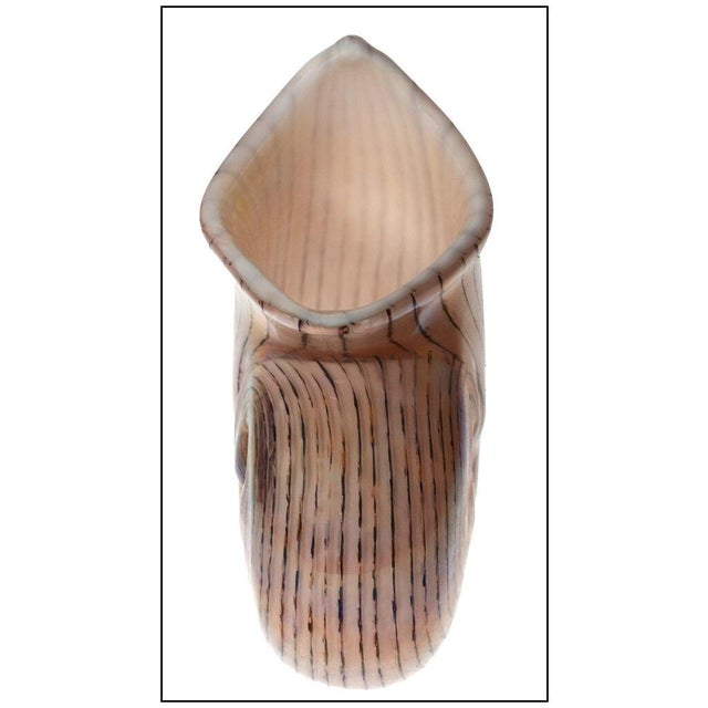 Mid-Century Modern 1980s Murano Glass Shell, Lino Tagliapietra For Sale - Image 3 of 6