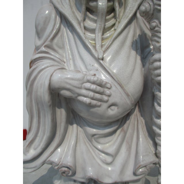 Professor Eugenio Pattarino Terra Cotta Hotei Buddha Circa 1970s For Sale - Image 9 of 11
