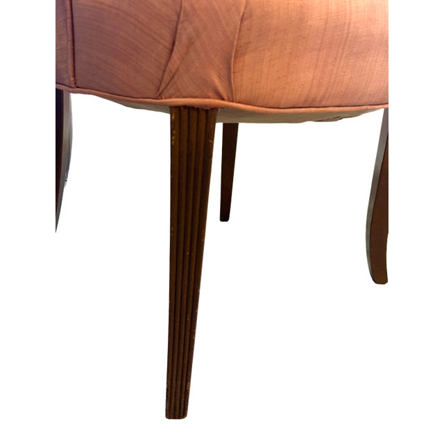 Vintage Mid-Century Sculptural High-Back Slipper Chairs – Pair For Sale - Image 10 of 11