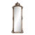 1980 European Artisan Baroque Silver Wood Floor Mirror For Sale