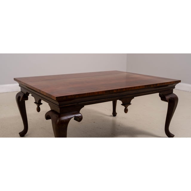 Theodore Alexander Theodore Alexander English Style Walnut Coffee Table For Sale - Image 4 of 11