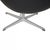 Egg Chair in Black Aura Leather by Arne Jacobsen, 2016 For Sale - Image 11 of 18
