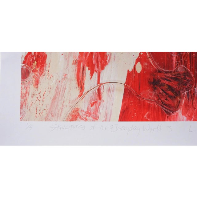 Vintage 2006 abstract giclee print on paper by Lawrence Leissner (20th century) Texas. Signed, titled Structures of the...