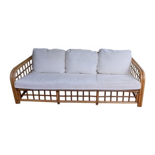 Vintage Mcguire Rattan Sofa Frame For Sale