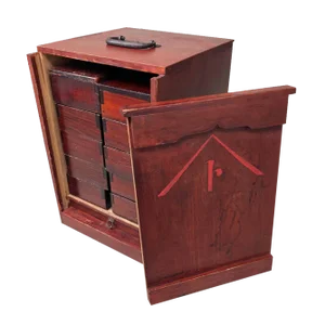 Japanese Meiji Wooden Bento Box, 1902