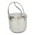 Mid 20th Century Gorham Yc141 Mid Century Modern Silver Plated Reticulating Hinge Ice Bucket For Sale