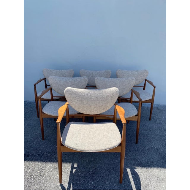Textile Finn Juhl No. 48 Danish Modern Chairs for Baker, 1950's - A Pair For Sale - Image 7 of 18