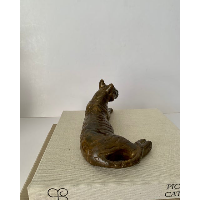 German Bronze Tiger Figurine For Sale - Image 6 of 9