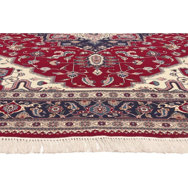 Late 20th Century Vintage Pakistani Serapi Rug - 09'00 X 12'01 For Sale - Image 4 of 9