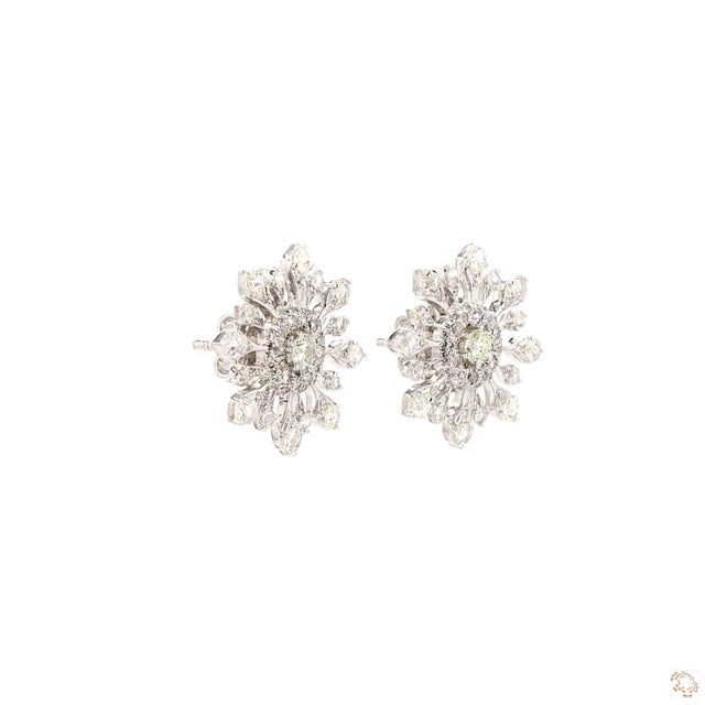 1.64 Carat Round Brilliant Cut Diamond Earrings, Pair For Sale - Image 9 of 9